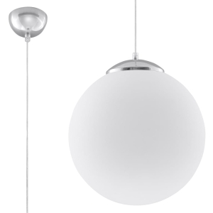Lampa wisząca UGO 40 chrom E27 1x60W IP20 SL.0265 SOLLUX