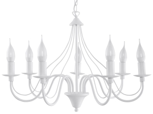 Żyrandol MINERWA 7 biały E14 7x40W IP20 SL.0215 SOLLUX