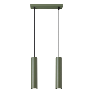 Lampa wisząca LAGOS 2 zielona oliwka 2xGU10 SL.1485 SOLLUX