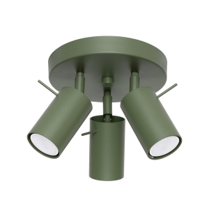 Lampa sufitowa RING 3P zielony oliwkowy 3xGU10 SL.1503 SOLLUX