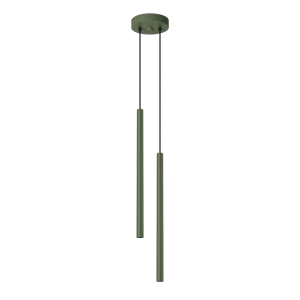 Lampa wisząca PASTELO 2 zielona oliwka 2xG9 SL.1519 SOLLUX