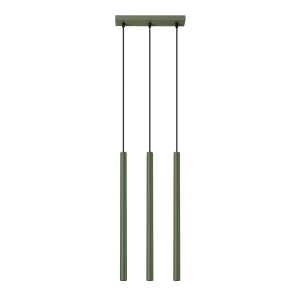 Lampa wisząca PASTELO 3P zielona oliwka 3xG9 SL.1521 SOLLUX