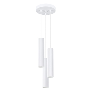 Lampa wisząca z podwieszanymi kaskadowo tubami z serii KARBON na GU10 do jadalni SL.1538 SOLLUX