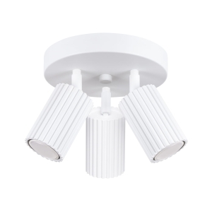 Lampa sufitowa KARBON reflektorki na okrągłej rozecie 3xGU10 salon SL.1544 SOLLUX