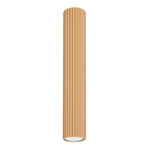 Cylindryczna lampa sufitowa 40 cm złota KARBON pionowy wzór GU10 SL.1552 SOLLUX