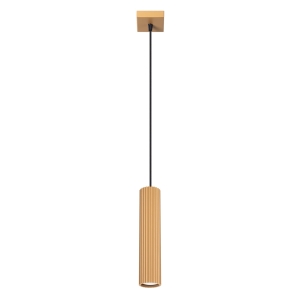 Nowoczesna lampa wisząca z cylindrycznym złotym kloszem KARBON na GU10 SL.1554 SOLLUX