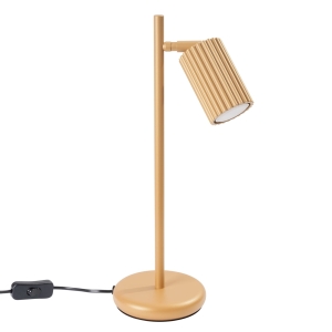 Elegancka lampka biurkowa KARBON z ryflowanym kloszem i włącznikiem na kablu SL.1567 SOLLUX