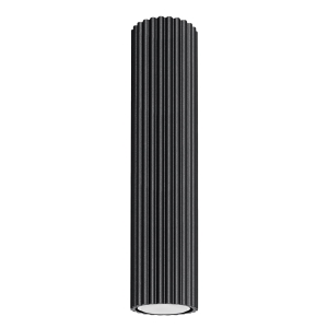 Pionowa tubka 30cm z eleganckim czarnym kloszem na GU10 z rodziny KARBON SL.1570 SOLLUX
