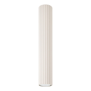 Cylindryczna lampa sufitowa beżowa 40 cm KARBON pionowy wzór GU10 SL.1590 SOLLUX