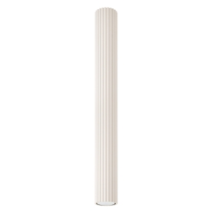 Tuba sufitowa rurka 60cm z eleganckim ryflowaniem beżowa KARBON do przytulnego salonu SL.1591 SOLLUX