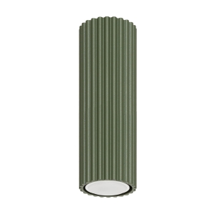 Wysoka tubka sufitowa zielona 20cm z serii KARBON do salonu SL.1607 SOLLUX