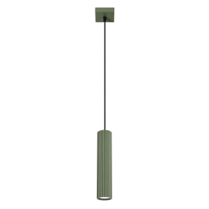 Wisząca lampa pojedynczy zwis nad blat wyspy, seria KARBON kolor oliwkowy SL.1611 SOLLUX