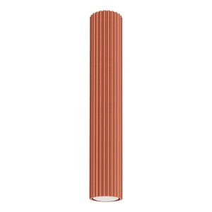 Tuba cylindryczna natynkowa z eleganckim wzorem, seria KARBON czerwona ochra GU10 SL.1628 SOLLUX