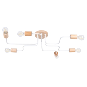 Żyrandol TIMBO 6 biały 6xE27 SL.1666 SOLLUX