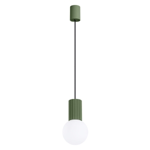 Lampa wisząca HALO 1 zielona oliwka SL.1724 Sollux
