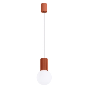 Lampa wisząca HALO 1 ochra czerwona SL.1729 Sollux