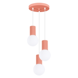 Lampa wisząca HALO 3P brzoskwiniowa SL.1755 Sollux
