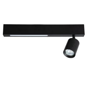 Lampa Sufitowa Magnet 5W+1xGU10 3000/4000K Czarny ML1130 Milagro