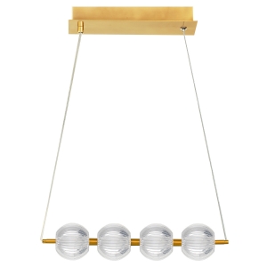 Lampa wisząca Brillant 4 złota LED CCT LP-3303/4L GD Light Prestige