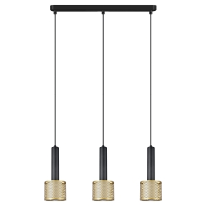 Lampa wisząca Amo czarno-złota 3xE27 LP-0702/3L GD Light Prestige