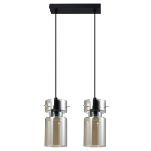 Podwójna lampa wisząca Nivio dymna 2xE27 LP-2811/2L AM Light Prestige