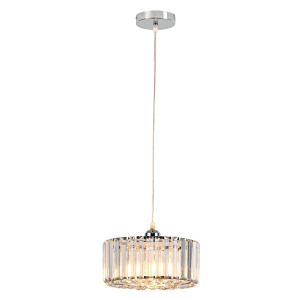 Okrągła lampa wisząca Vetro chrom 1xE27 LP-2910/1P CH round Light Prestige