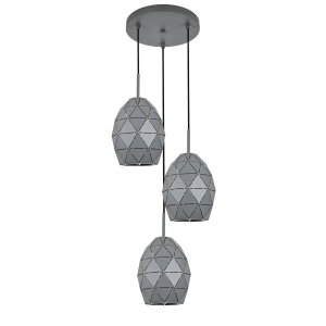 EGANA GRAPHITE LAMPA WISZĄCA 3XE27 6999 TK Lighting