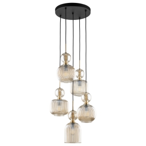 SOPHIA COGNAC LAMPA WISZACA 5XE14 11043 TK Lighting