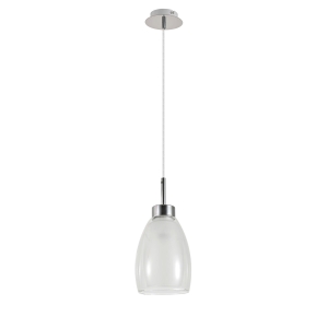 MORRO CHROME/WHITE LAMPA WISZĄCA 1XE27 6992 TK Lighting