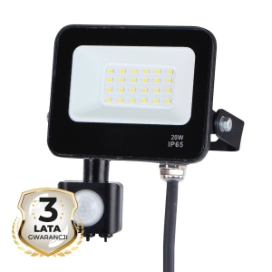 Naświetlacz LED 20W 4000K PIR EKN1625 Eko-Light