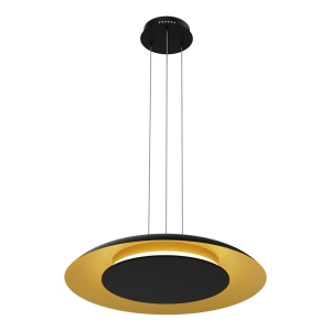 Lampa wisząca Piattino Czarny Złoty 30W LED 3000K-4000k-6000K ML1815 Milagro