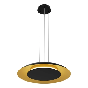 Lampa wisząca Piattino Czarny Złoty 30W LED 3000K-4000k-6000K ML1815 Milagro