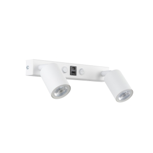 NEX WHITE KINKIET 2XGU10 / USB 11355 TK Lighting