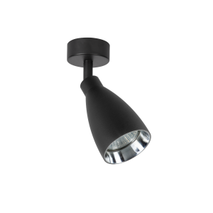Reflektorek sufitowy ruchomy Campana 1 spot czarny1xGU10 LP-3103/1WS BK Light Prestige