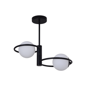 Plafon Dorado ring czarna 2 x E14 LP-002/2C ring BK Light Prestige