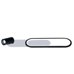 Lampa sufitowa z reflektorkami Spot Parma 1 długi czarny 1xGU10 LED CCT LP-0612/1C L BK Light Prestige