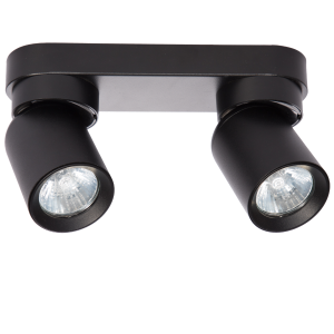 Listwa sufitowa z reflektorkami Pointa 2 spot czarny 2xGU10 LP-6398/2WS BK Light Prestige