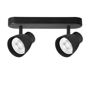 Listwa sufitowa z reflektorkami Dravo 2 spot czarny 2xGU10 LP-9523/2WS BK Light Prestige