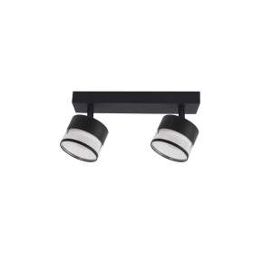 Listwa sufitowa z reflektorkami Spot Kendal 2 transparetny / czarny GX53 LP-6331/2WS TR/BK Light Prestige
