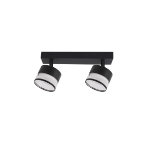 Listwa sufitowa z reflektorkami Spot Kendal 2 transparetny / czarny GX53 LP-6331/2WS TR/BK Light Prestige