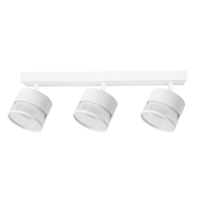Listwa sufitowa z reflektorkami Spot Kendal 3 transparetny / biały GX53 LP-6331/3WS TR/WH Light Prestige