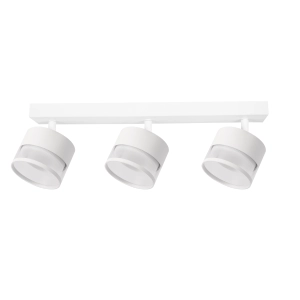 Listwa sufitowa z reflektorkami Spot Kendal 3 transparetny / biały GX53 LP-6331/3WS TR/WH Light Prestige