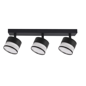 Listwa sufitowa z reflektorkami Spot Kendal 3 transparetny / czarny GX53 LP-6331/3WS TR/BK Light Prestige