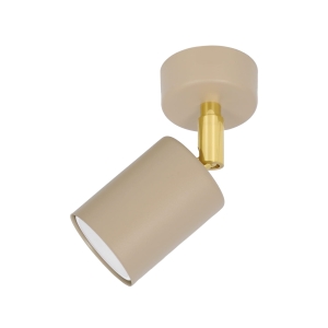 Regulowany reflektorek sufitowy MATI beżowo złoty  K-5820 KAJA Lighting