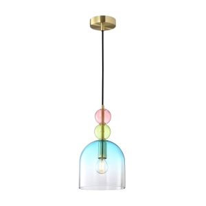 Lampa wisząca MANSO 1xE14 PND-37462A-MC-GD Italux