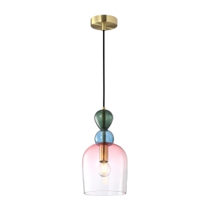 Lampa wisząca MANSO 1xE14 PND-37462B-MC-GD Italux