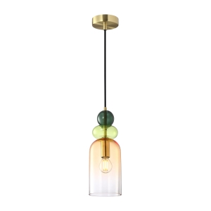 Lampa wisząca MANSO 1xE14 PND-37462C-MC-GD Italux