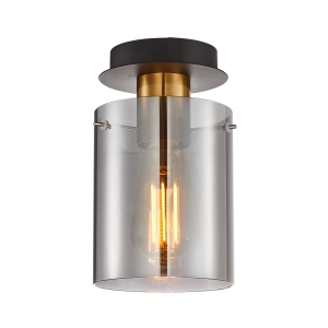 Lampa sufitowa SARDO 1xE27 SPL-5581-1SC-BRO-SG Italux