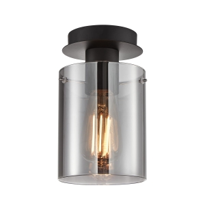 Lampa sufitowa SARDO 1xE27 SPL-5581-1SC-BK-SG Italux