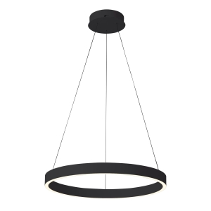 Lampa wisząca BRASCO DOWN 1xLED PND-56215-080RPC-BK-3KS4K-TRDIMM Italux